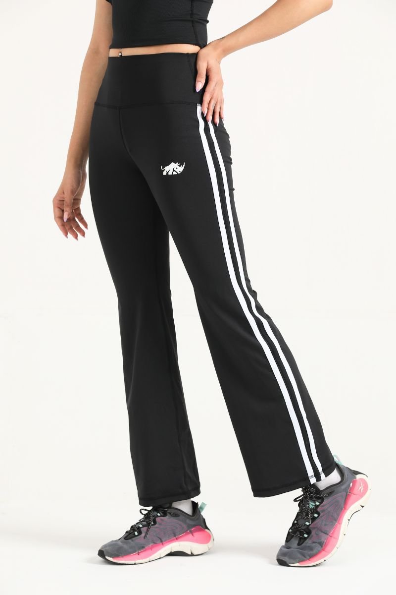 FUSION FLARE LEGGINGS - STRIPES - Luna Active Fit