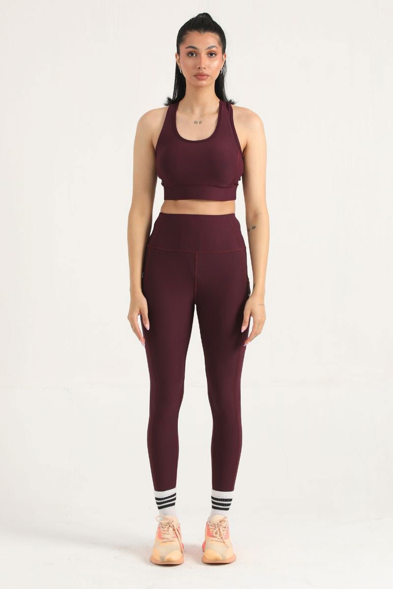 PRO ORION GYM SET - BURGUNDY - Luna Active Fit