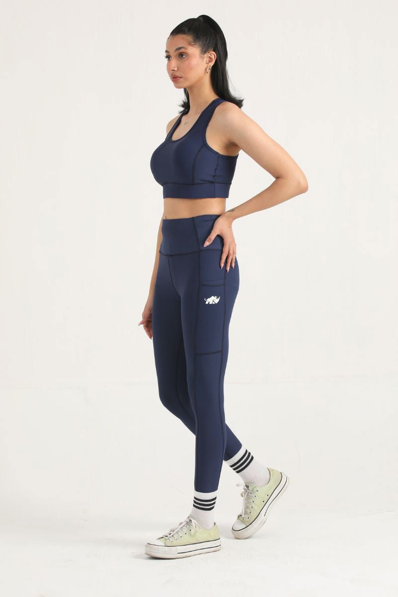 PRO ORION GYM SET - NAVY BLUE - Luna Active Fit