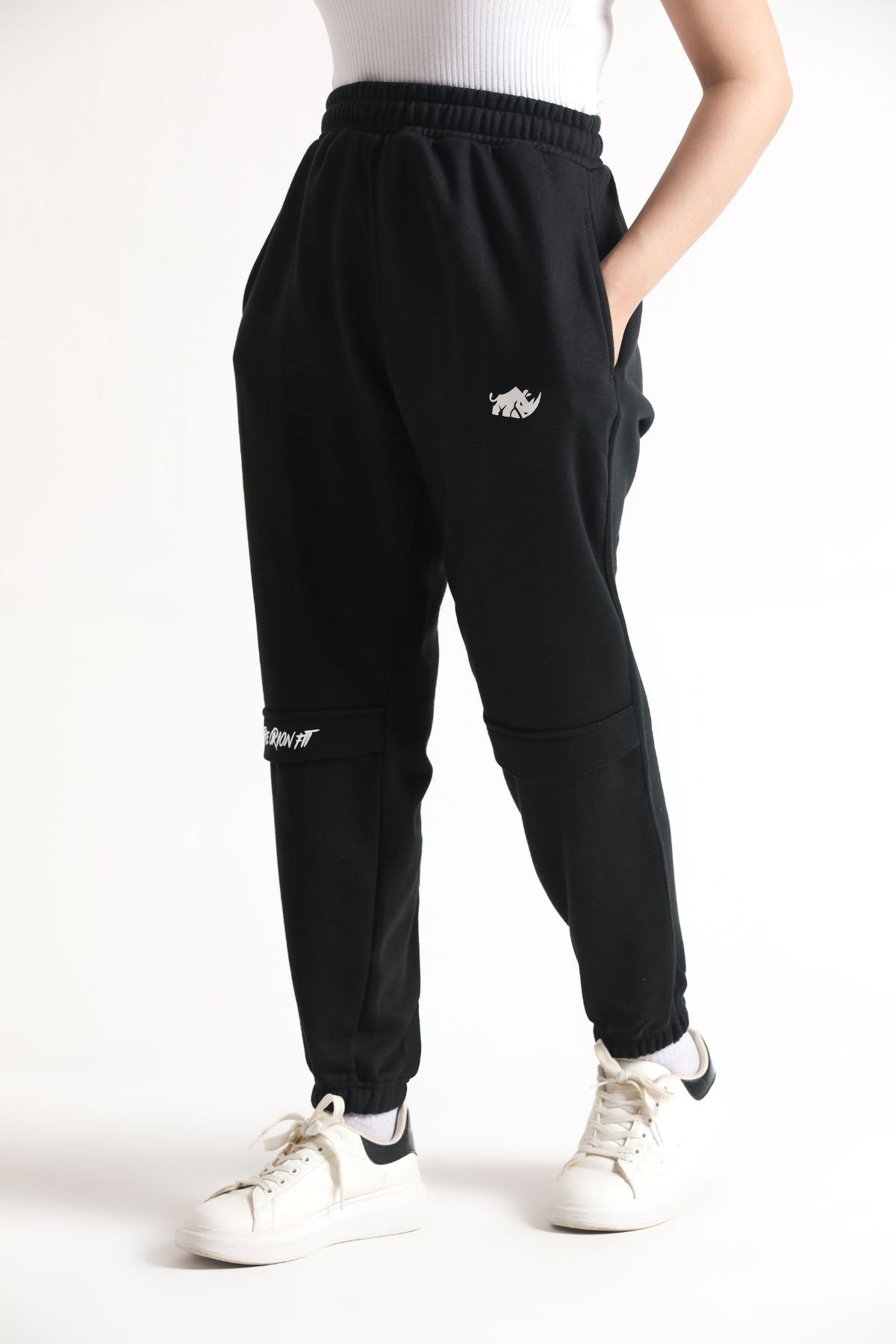 SCULPT ULTRA COMFORT CARGO TROUSERS - BLACK - Luna Active Fit