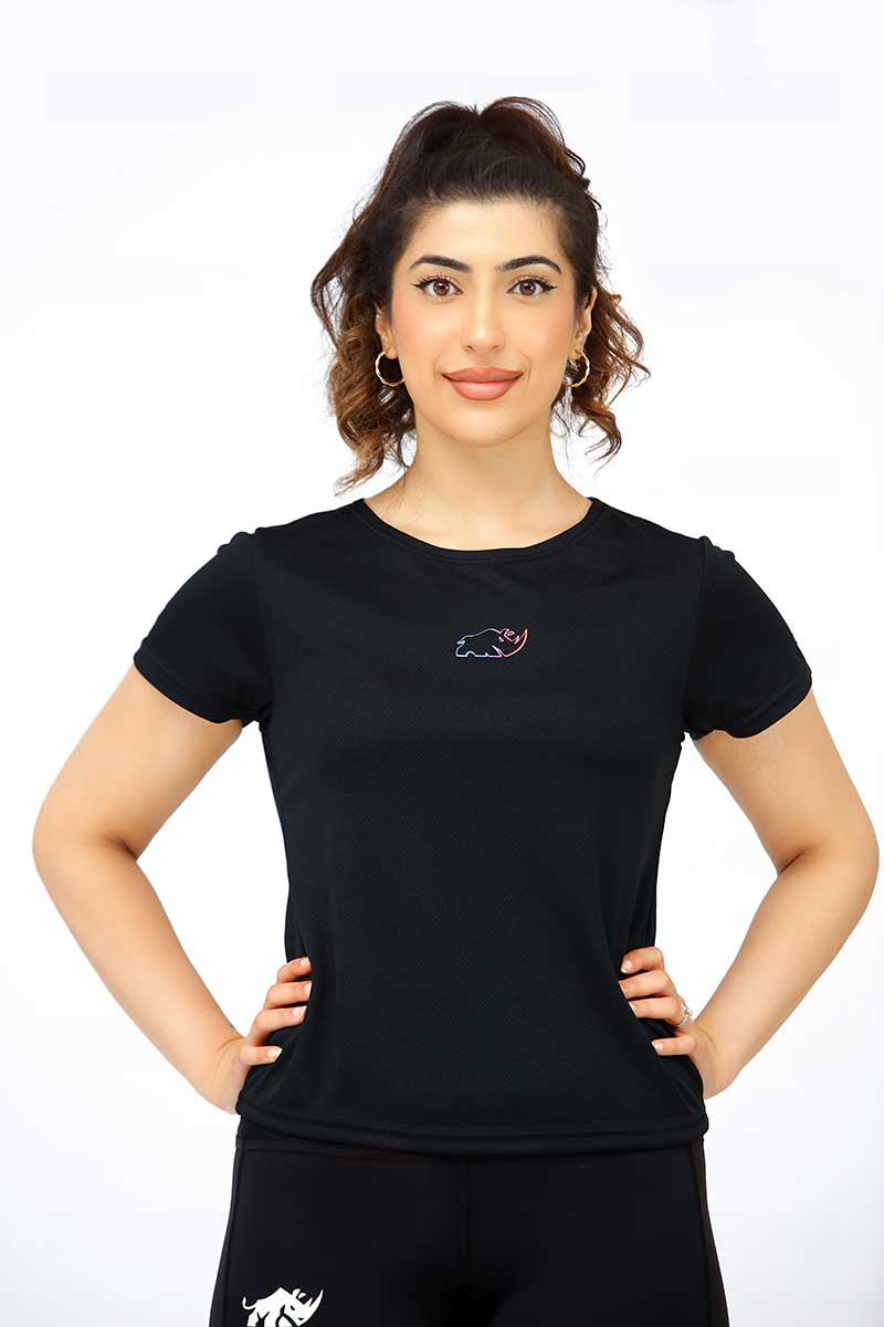 THE INFINITY BLACK SET (SHIRT+LEGGINGS) - The Orion Fit