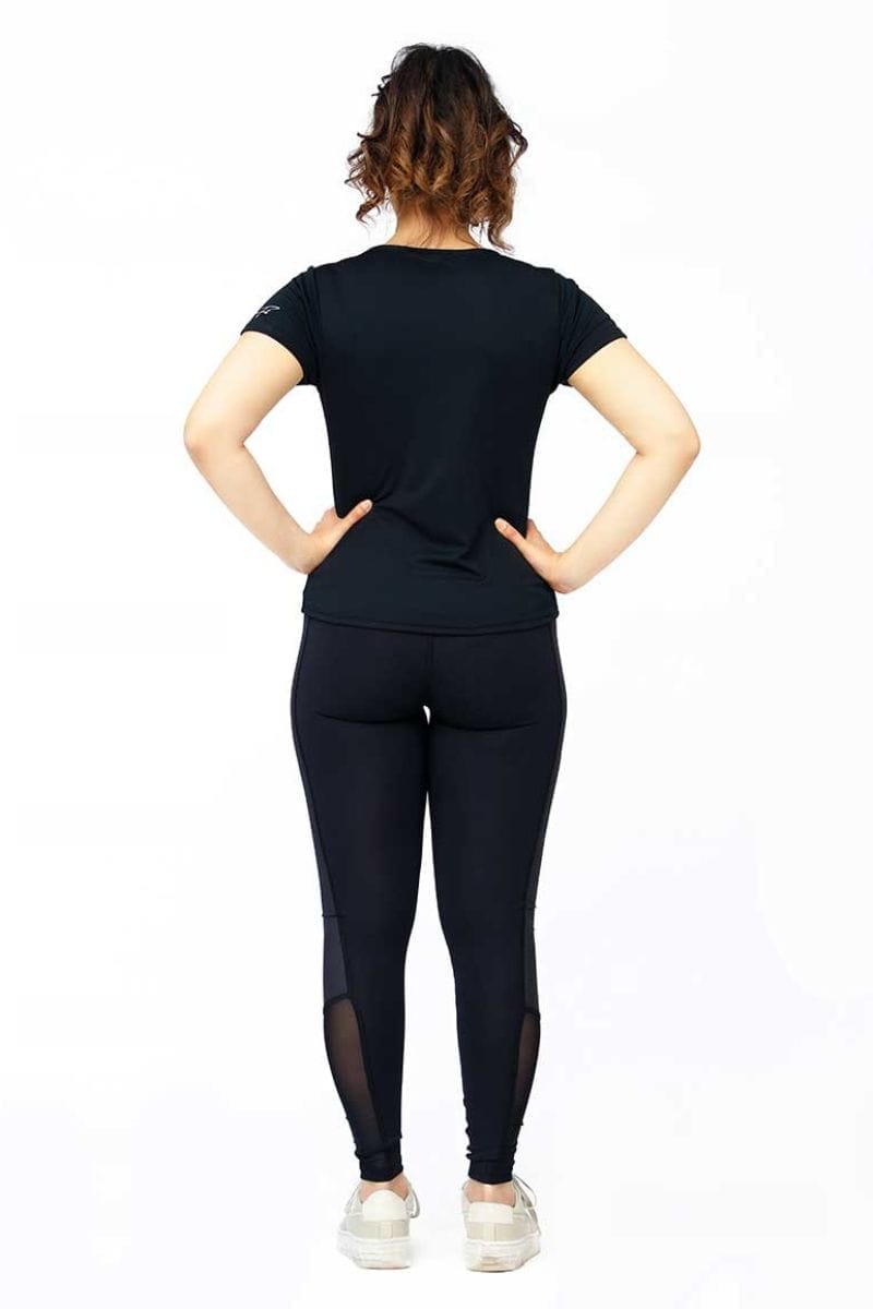 THE INFINITY BLACK SET (SHIRT+LEGGINGS) - The Orion Fit
